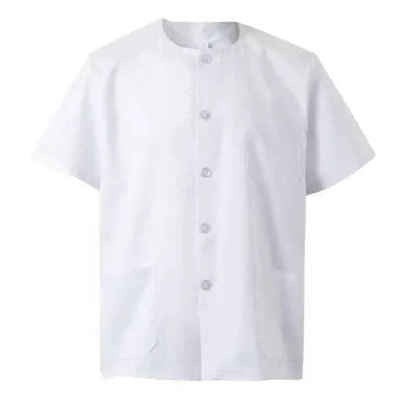 Chaqueta sanitaria manga corta blanca